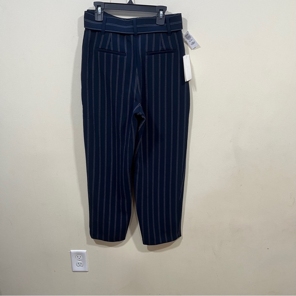 NWT Aritzia Wilfred Tie-Front (Jallade) Pant size 4 striped navy & white - Picture 10 of 12